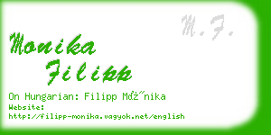 monika filipp business card